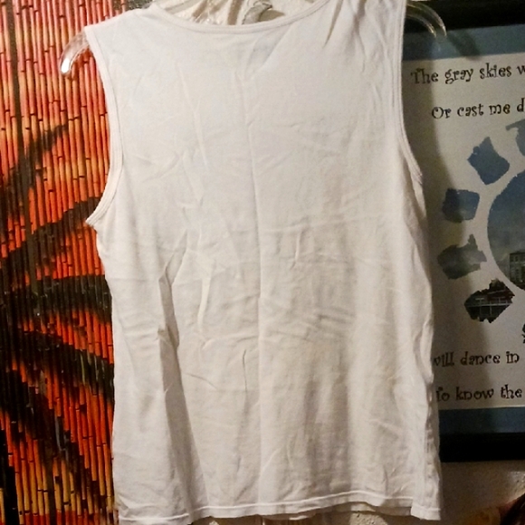 Juicy Couture White Sleeveless Top with Black Text - Picture 6 of 6